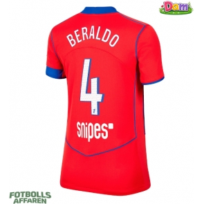 Paris Saint-Germain Lucas Beraldo #4 Tredje Tröja Kvinnor 2025-26 Kortärmad